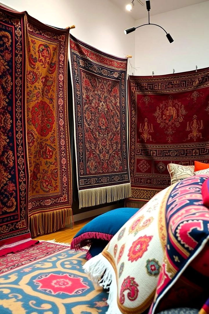 Intricate Tapestries and Throws - 22 Gypsy Bohemian Living Room Ideas