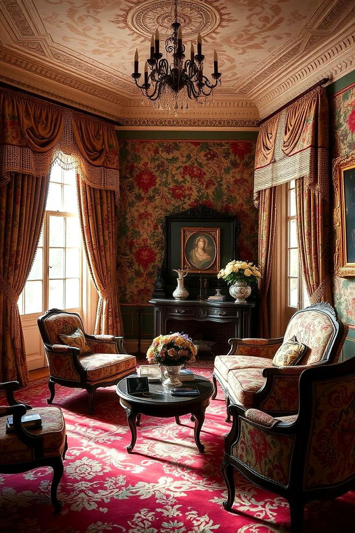 Intricate Textile Patterns - 22 Victorian Interior Design Ideas