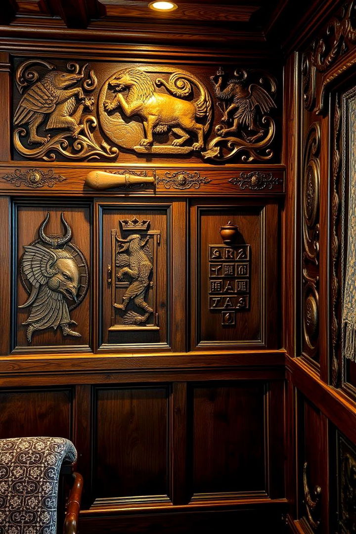 Intricate Wood Carvings and Details - 22 Viking Bedroom Ideas