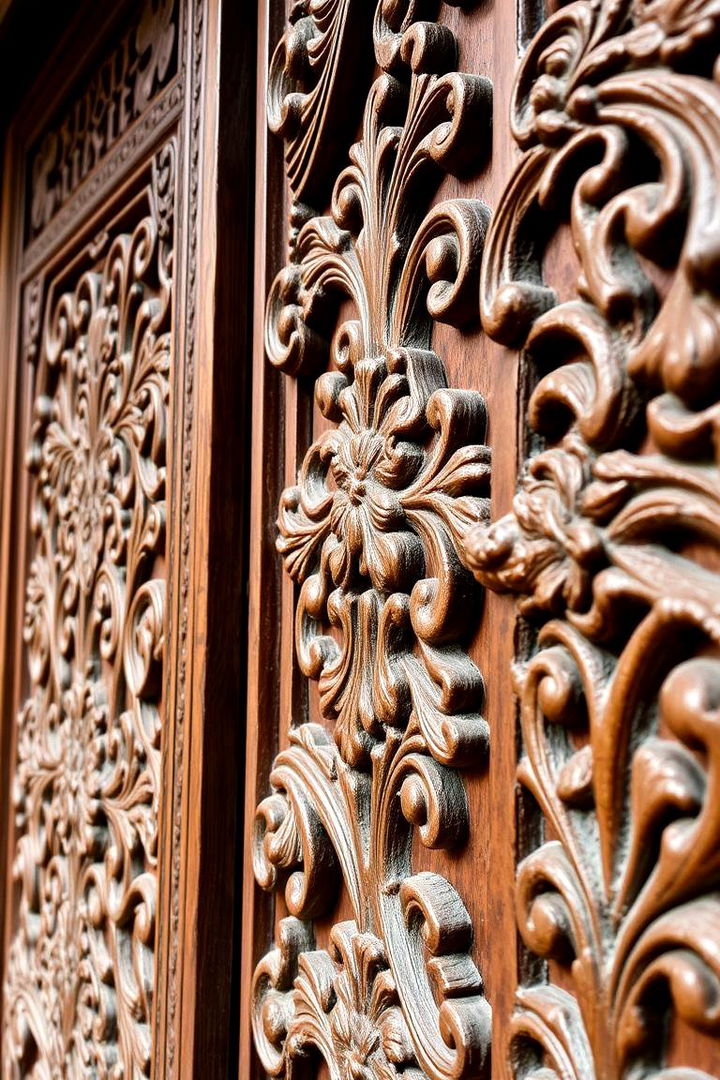 Intricate Wood Carvings - 22 Mexican Style House Design Ideas