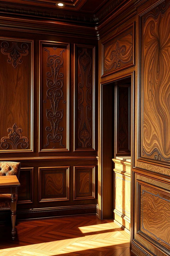 Intricate Wood Inlays and Paneling - 22 Art Nouveau Interior Design Ideas