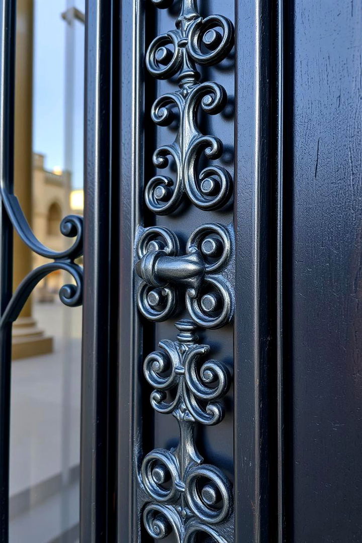 Intricate Wrought Iron Detailing - 22 Gothic Front Door Ideas