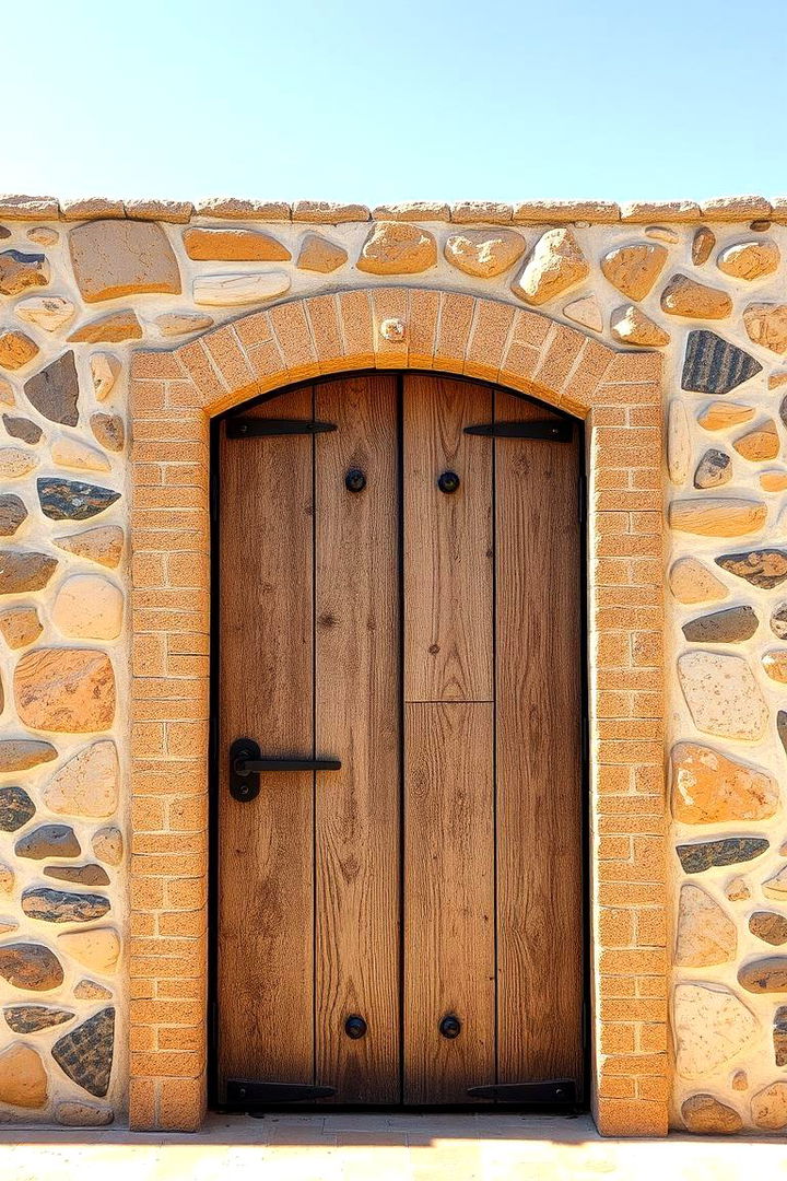 Intriguing Mixed Materials - 22 Spanish Style Front Door Ideas