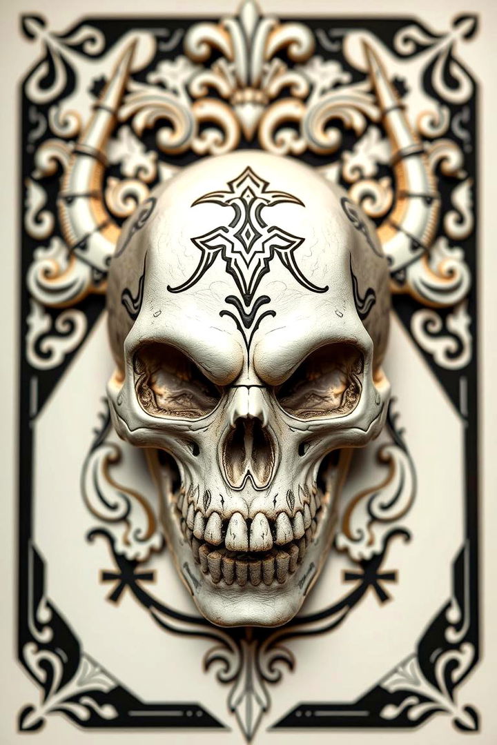 Intriguing Skull Motifs - 22 Gothic Bedroom Ideas