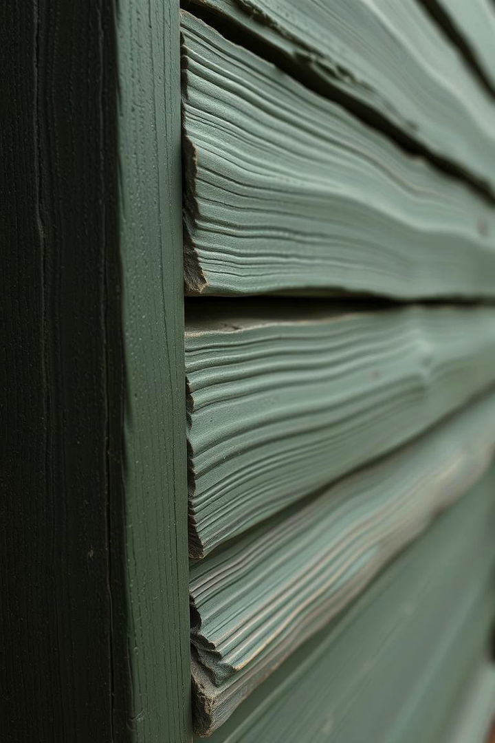 Intriguing Textural Layers - 22 Dark Olive Green House Designs