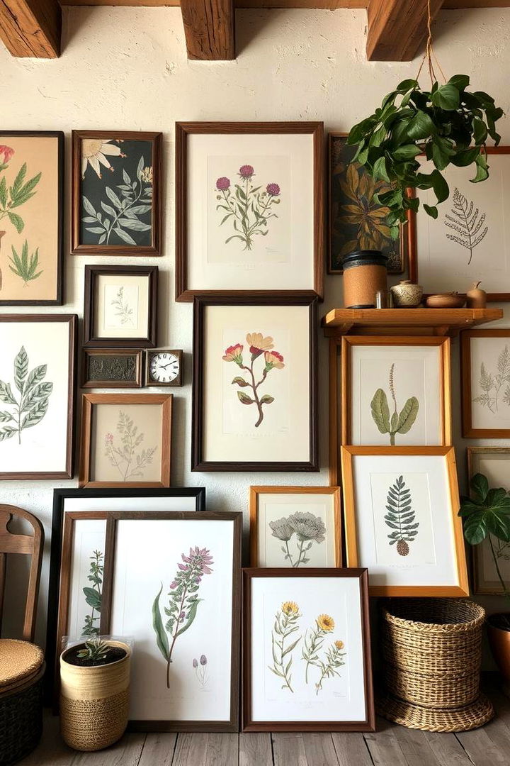 Introduce Eclectic Art Pieces - 22 Cottagecore Bedroom Ideas