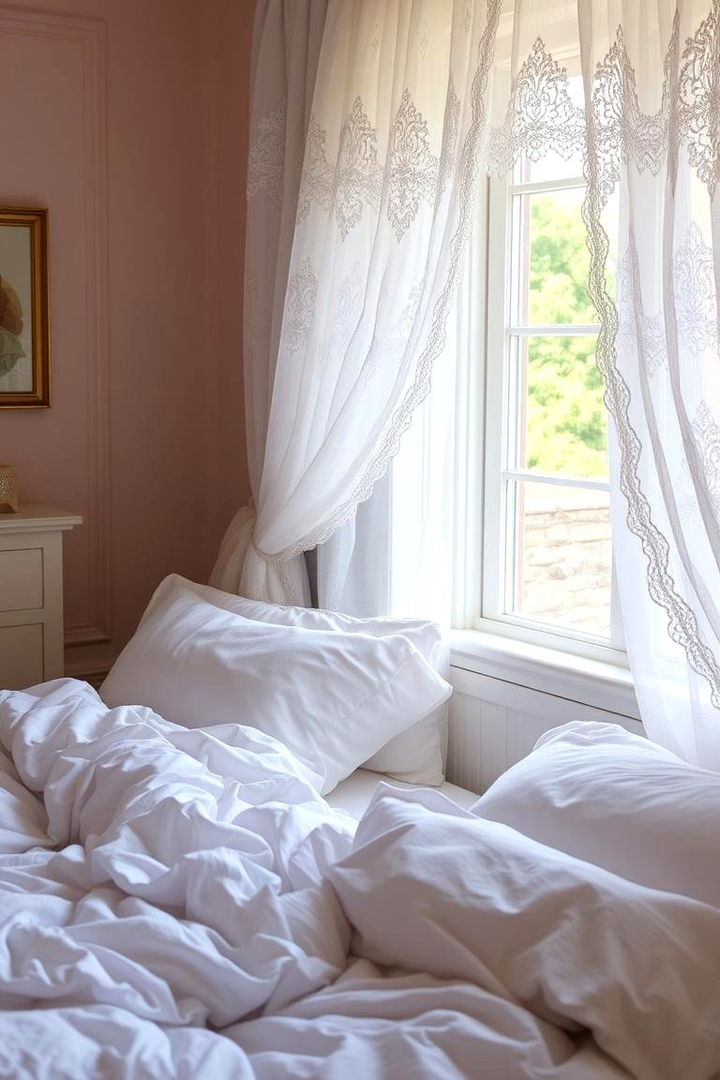 Introduce Soft Ruffled Details - 22 Cottagecore Bedroom Ideas