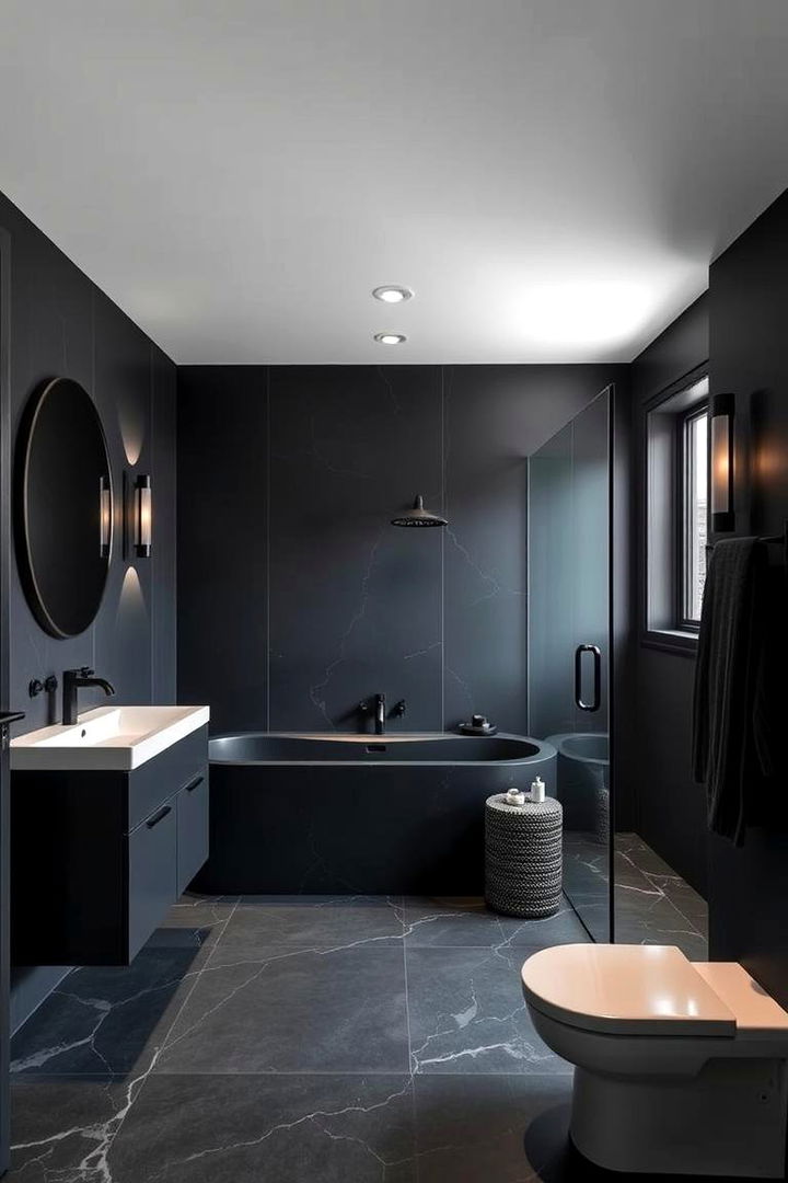 Introducing Dark Accent Colors - Masculine Bathroom Ideas for Sleek, Modern Men’s Retreats