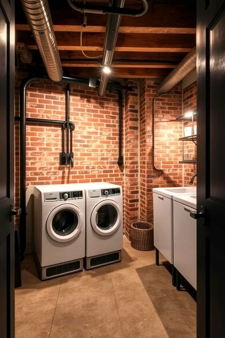 Introducing an Industrial Aesthetic - 22 basement laundry room ideas
