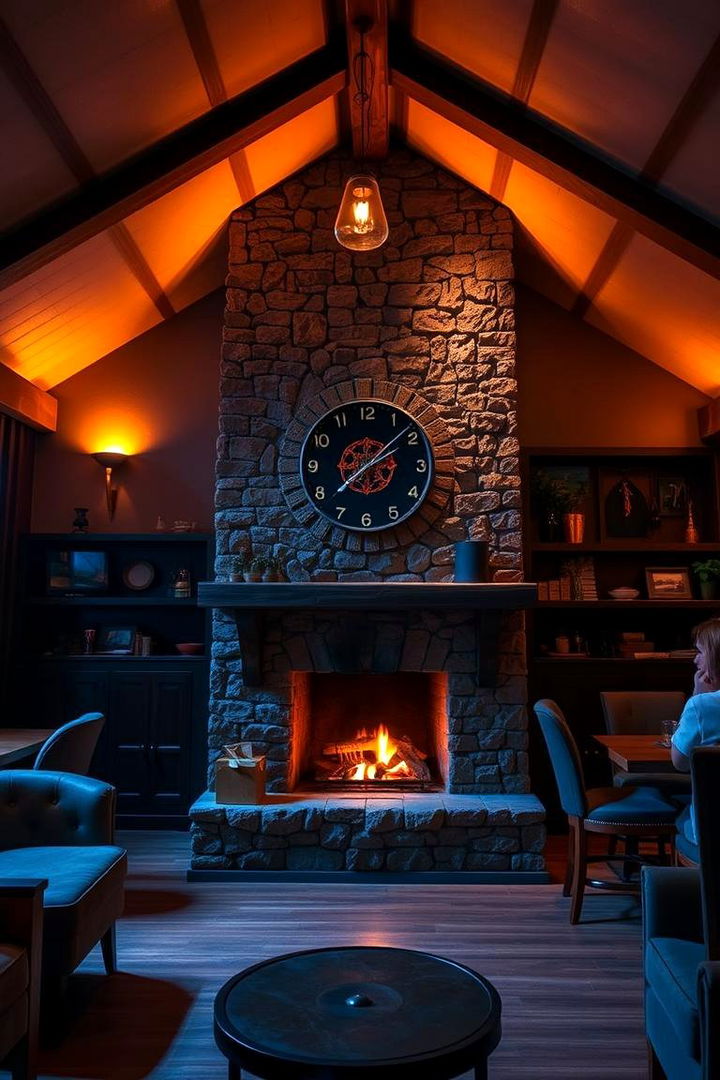 Invigorating Ambiance and Atmospheric Warmth - 22 Rooms With Fireplaces With Vaulted Ceilings Features