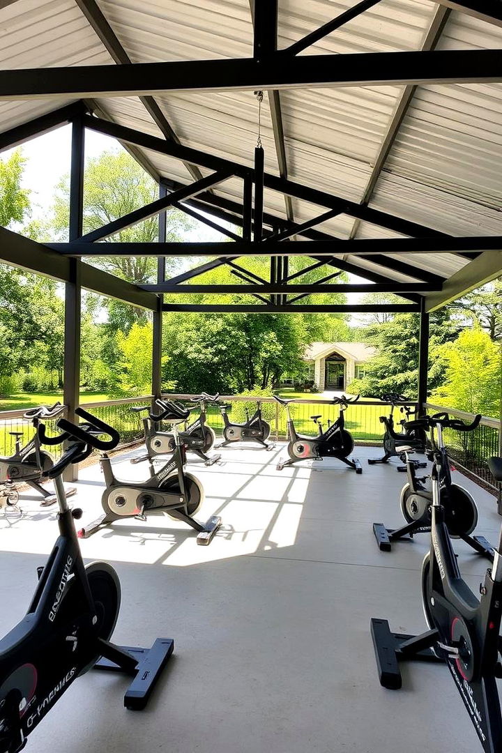 Invigorating Outdoor Spin and Bike Studio - 22 Outdoor Gym Ideas