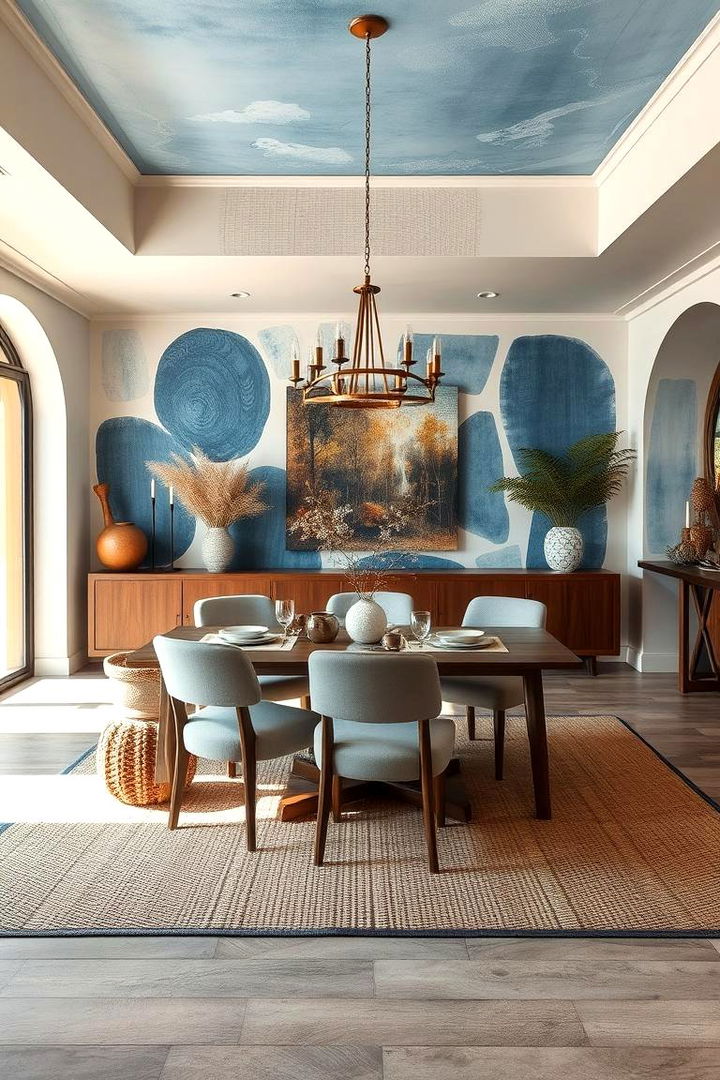 Inviting Blue Textures - 22 Blue Dining Room Ideas