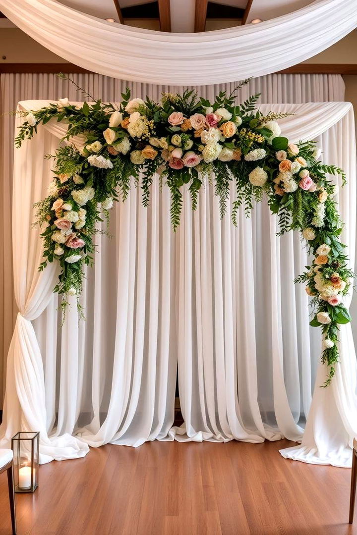 Inviting Ceremony Backdrop - 22 Backyard Wedding Ideas