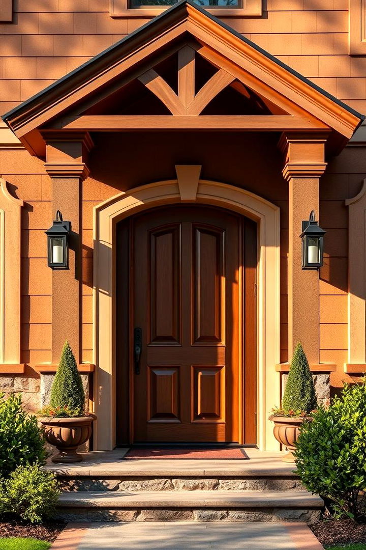 Inviting Chestnut Embrace - 22 Brown Exterior House Colors