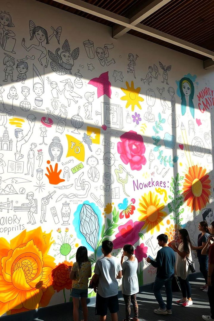 Inviting Collaborative Art - 22 Library Murals