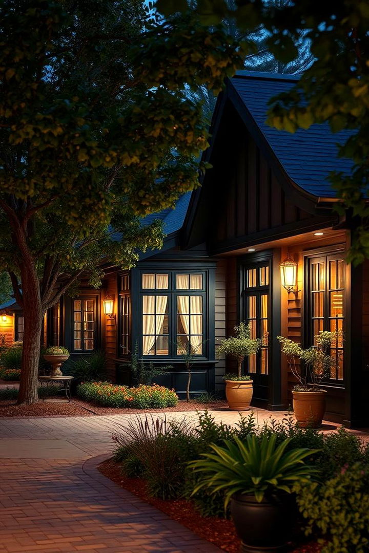 Inviting Community Aesthetics - 22 Dark Brown House With Black Trim