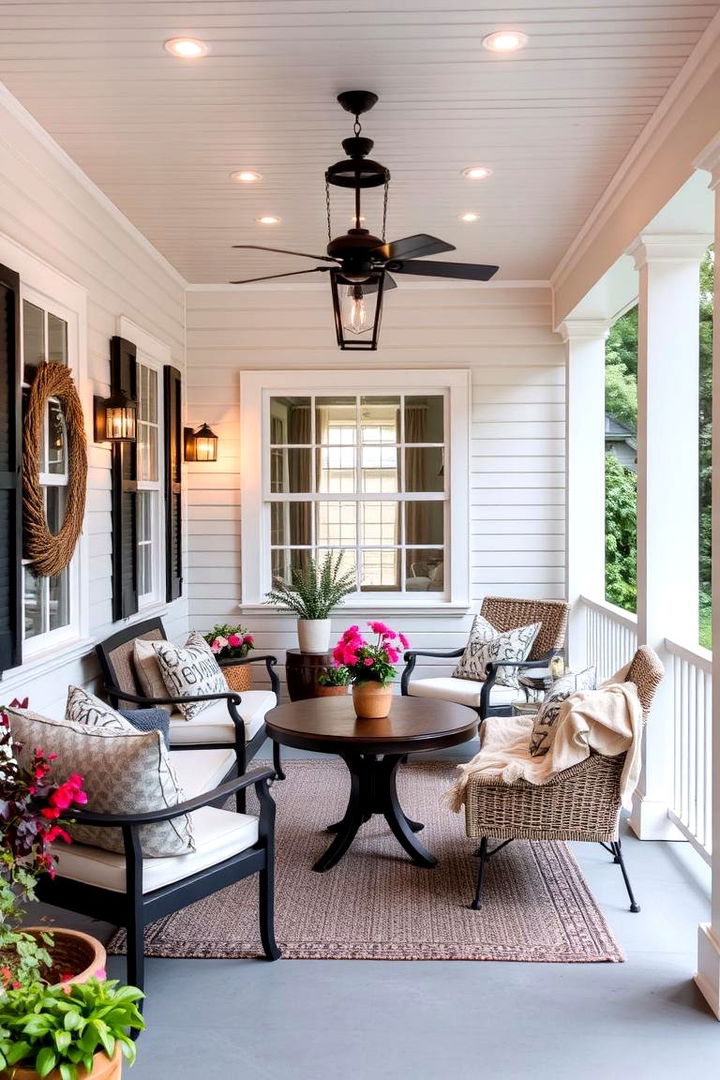 Inviting Conversation Space Porch - 22 Side Porch Ideas