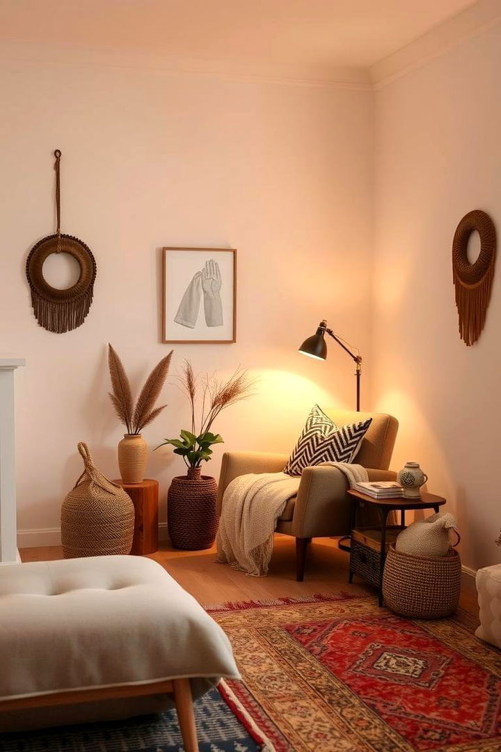 Inviting Cozy Corners - 22 Minimalist Modern Boho Living Room Ideas