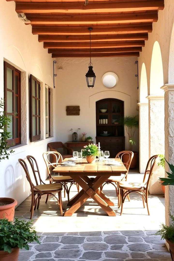 Inviting Dining Al Fresco Space - 22 Mediterranean Patio Ideas