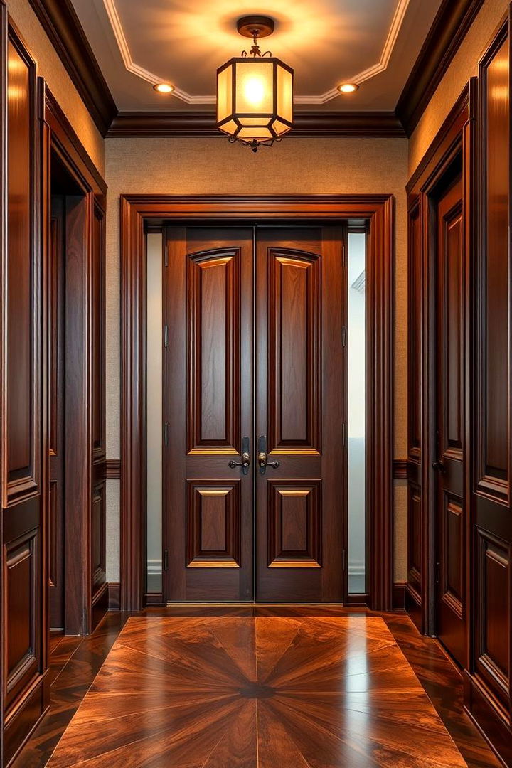Inviting Entryways with Rich Brown Finishes - 22 Chocolate Brown House Exterior Design Ideas
