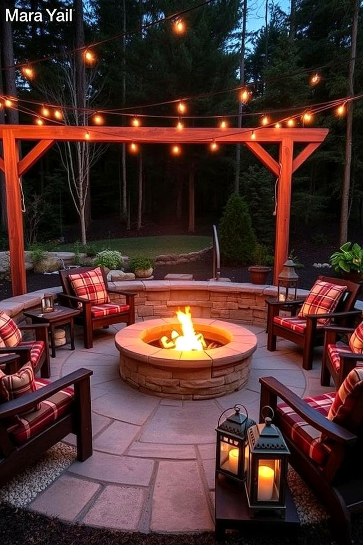 Inviting Fire Pit Gathering Spaces - 22 fall outdoor decorating ideas