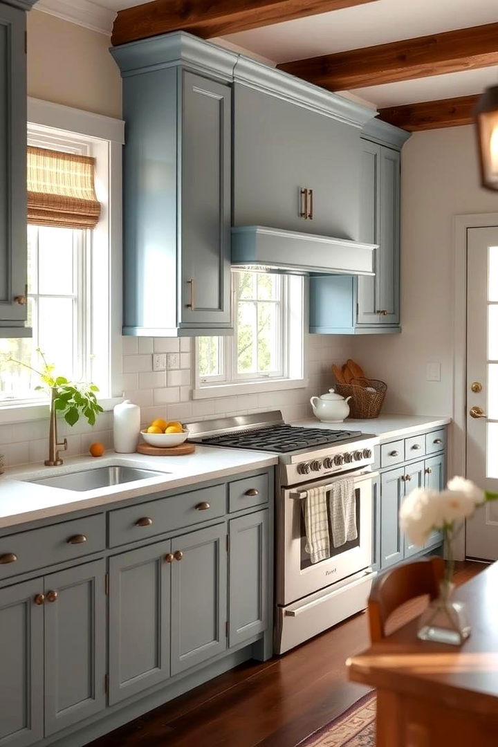 Inviting Kitchen Atmosphere - 22 blue farmhouse kitchen cabinets