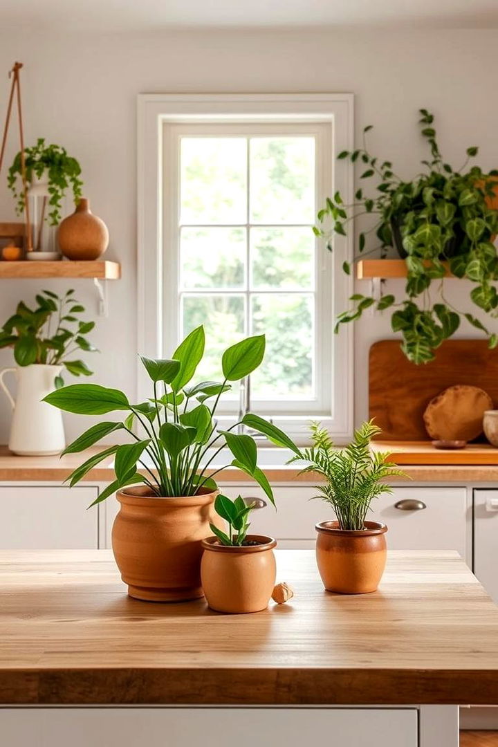 Inviting Natural Elements for Cozy Kitchen Ambiance - 22 Sloped Ceiling Kitchen Ideas