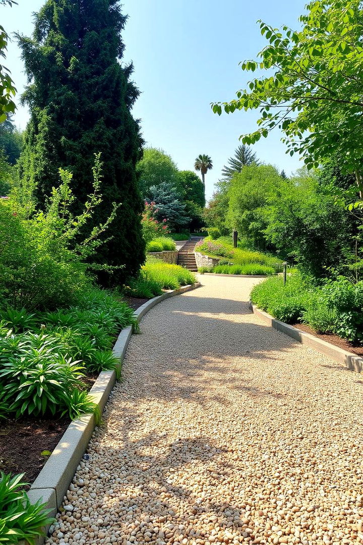 Inviting Nature Walk - 22 Pea Gravel Walkway Ideas