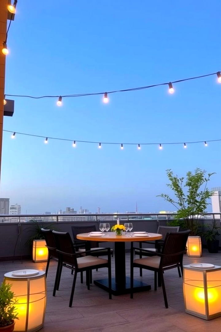 Inviting Outdoor Dining Area - 22 Residential Rooftop Design Ideas