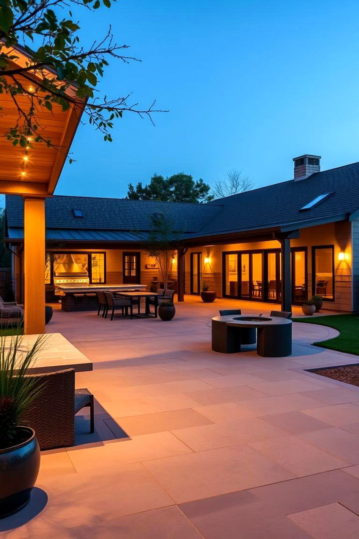 Inviting Outdoor Entertainment Areas - 22 Modern Ranch House
