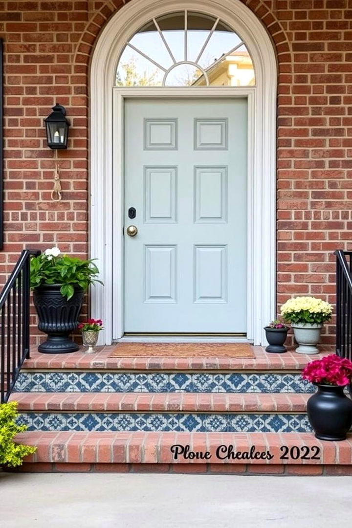Inviting Personalized Steps - 22 Front Step Ideas