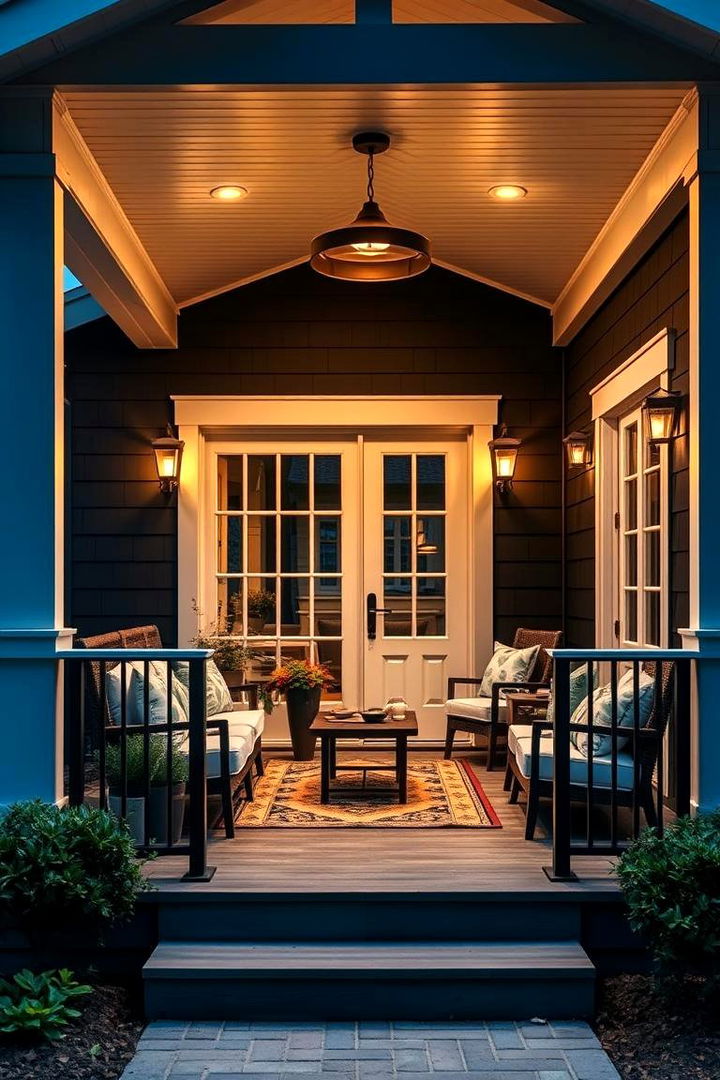 Inviting Porch Spaces - 22 Black Modern Farmhouse Exterior Design Ideas