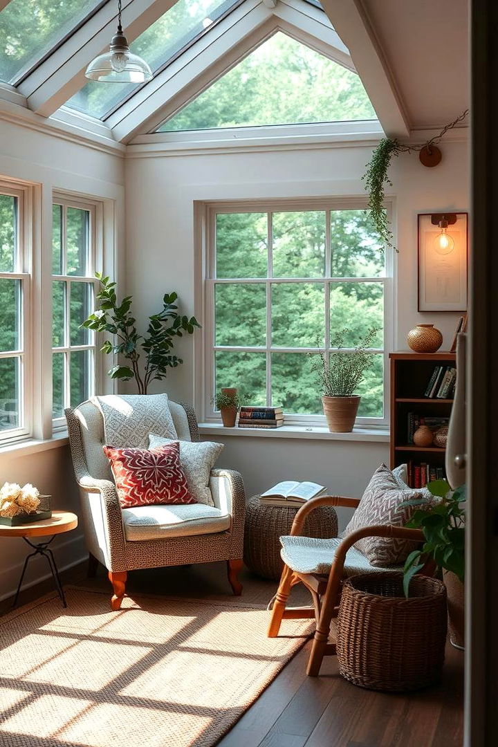 Inviting Reading Retreat - 22 Farmhouse Sunroom Ideas