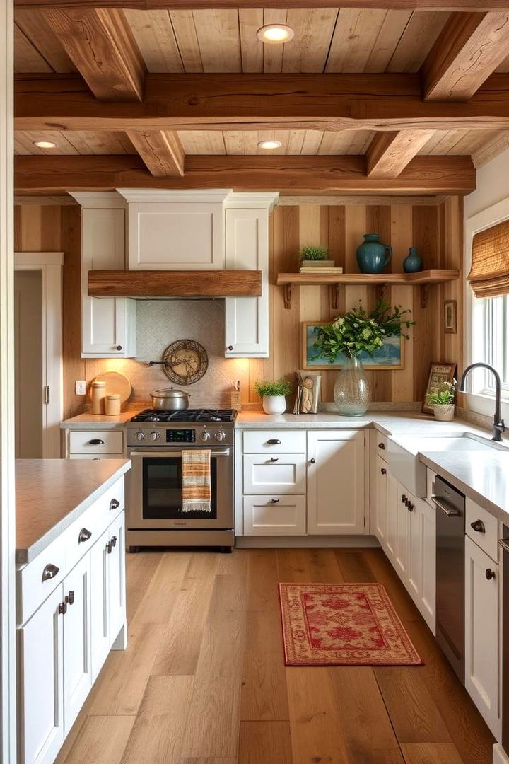 Inviting Rustic Retreat - 22 Kitchens With White Oak Cabinets