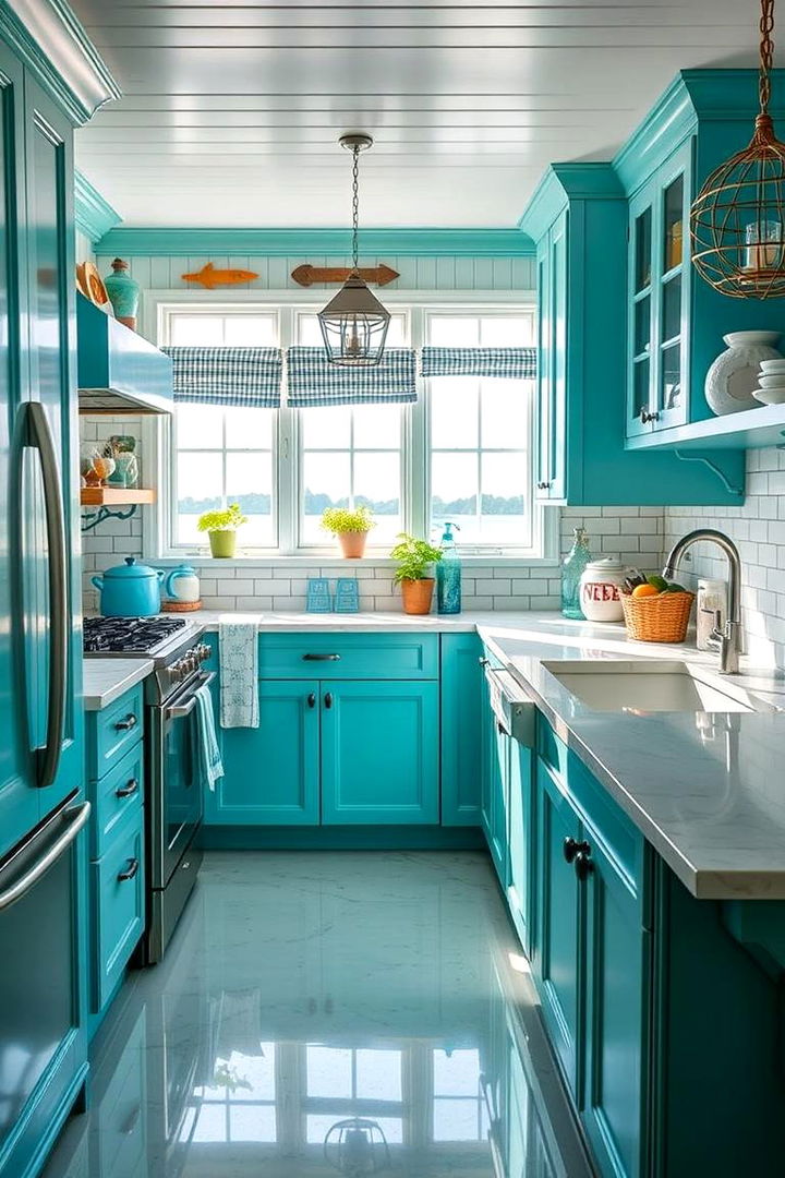 Inviting Waterfront Kitchen - 22 Mediterranean Kitchen Ideas