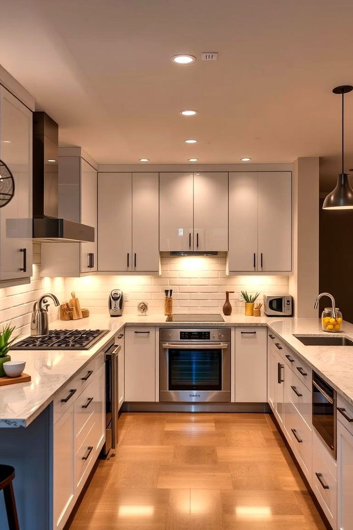 Inviting White Kitchen for Social Gatherings - 22 Kitchen With White Appliances Ideas