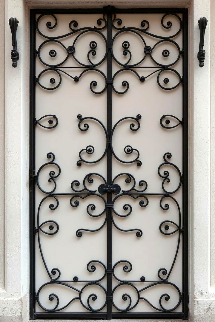 Inviting Wrought Iron Enhancements - 22 Mediterranean Front Door Ideas
