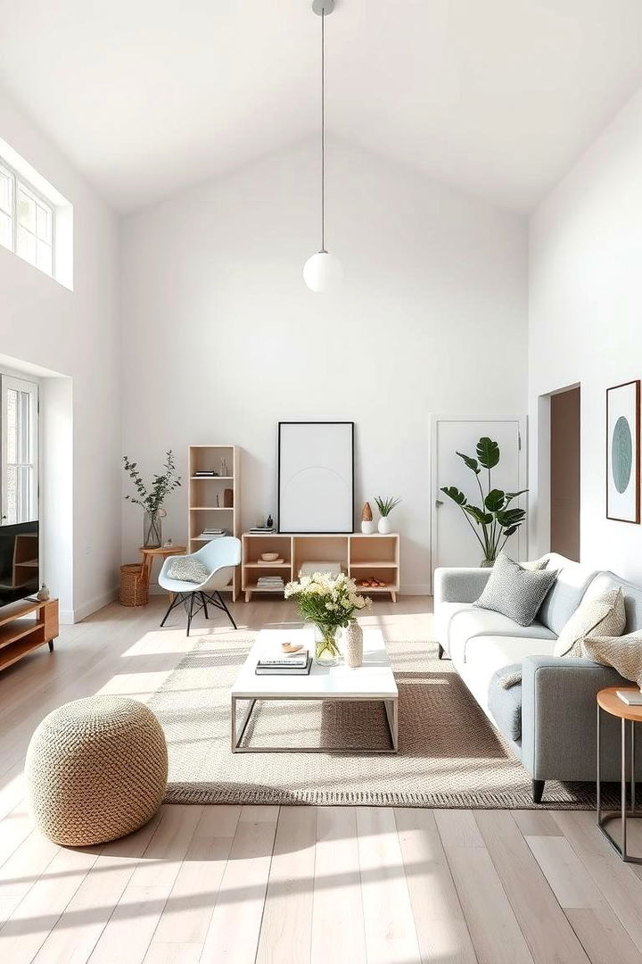 Inviting and Uncluttered Space - 22 Scandinavian Living Room Ideas