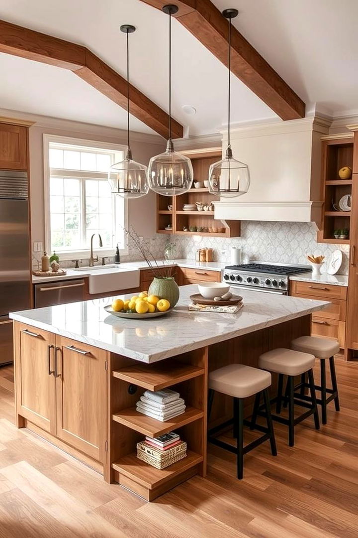 Island as the Focal Point - 22 Open Kitchen Ideas