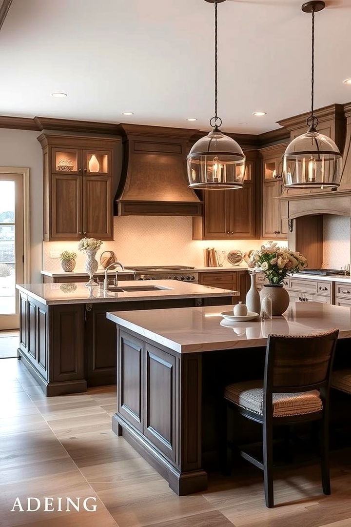 Island with Extended Counter and Banquette Seating - 22 Kitchen Island Ideas With Seating