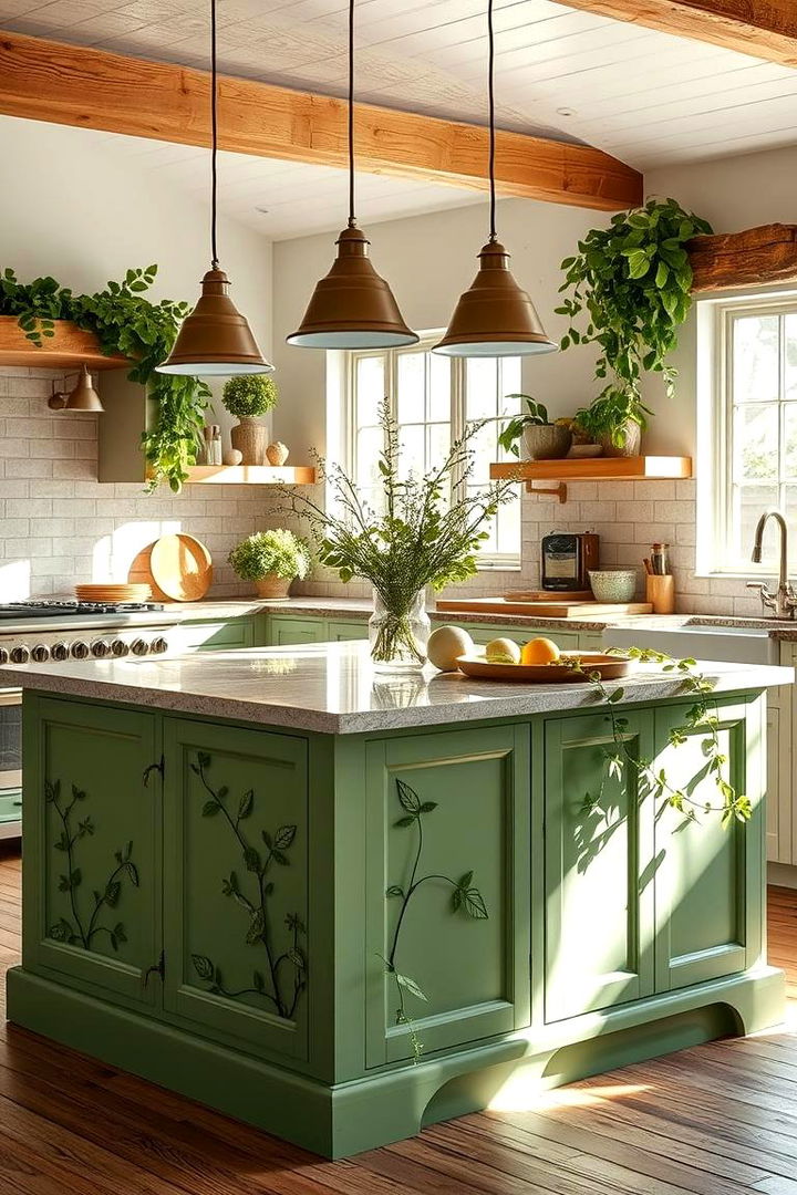 Ivy Green Interiors - 22 Farmhouse Kitchen Island Ideas