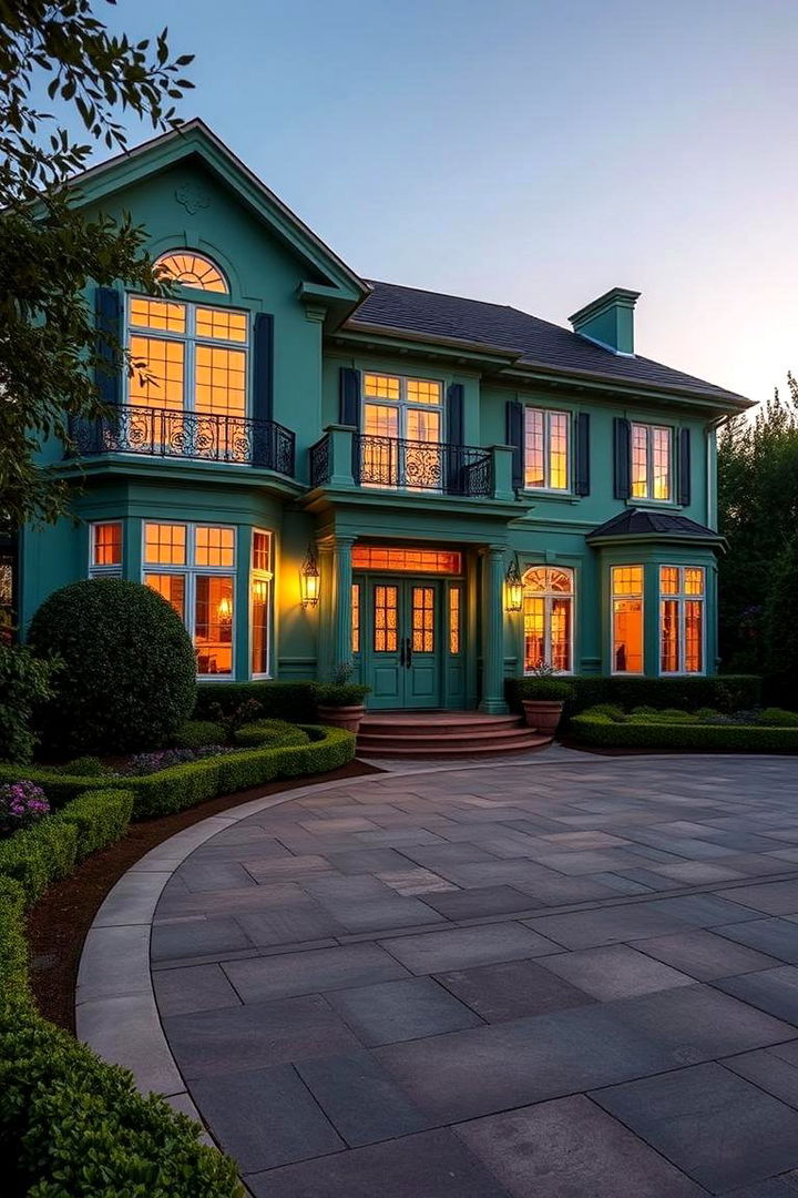 Jade Green Jewel - 22 Green Exterior House Paint Ideas