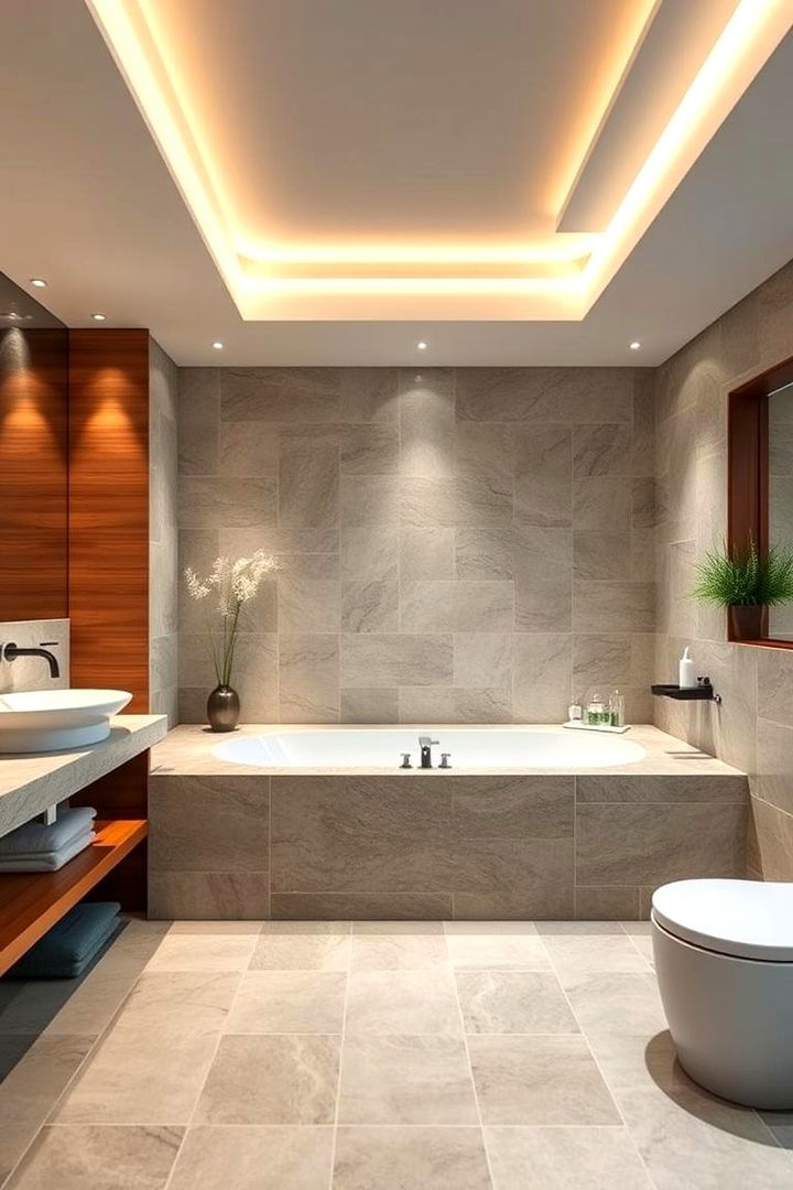 Japanese Bathroom Serenity - 22 Japanese Interior Design Ideas