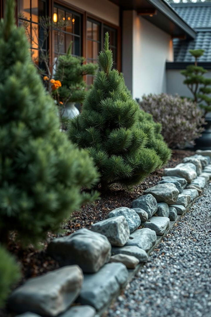 Japanese Inspired Garden Border Idea - 22 Low Maintenance Garden Border Ideas