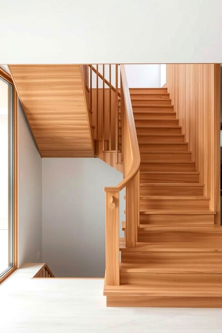 Japanese Inspired Simplicity - 22 Wooden Staircase Ideas