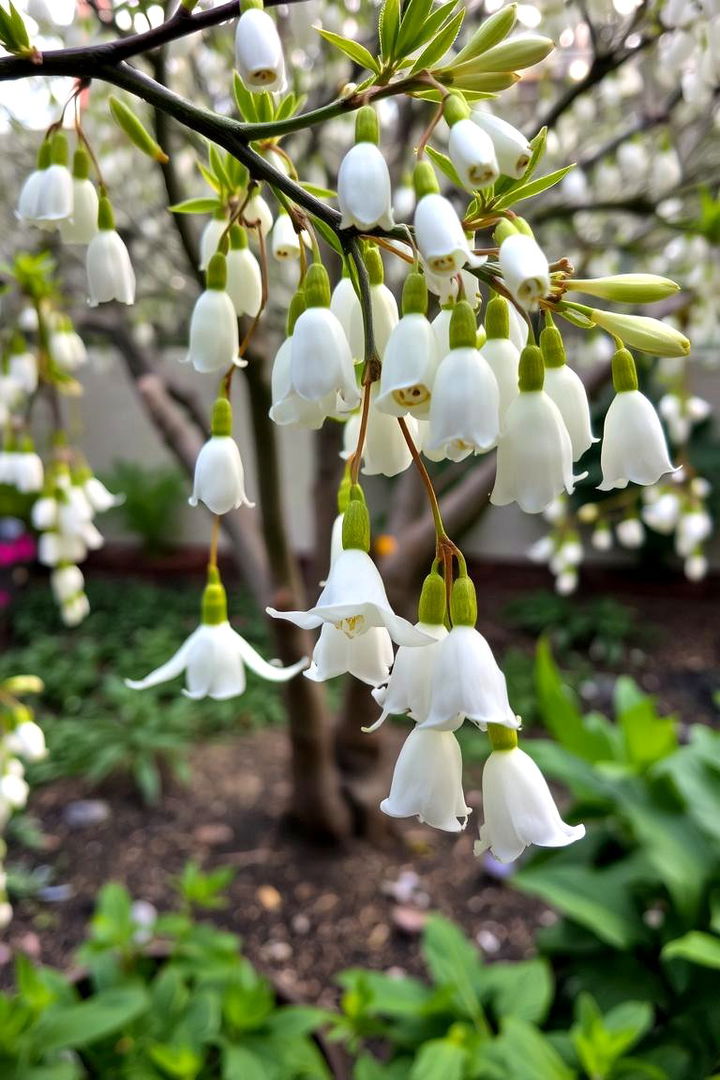 Japanese Snowbell Delicate Charm in Minimalist Form - 22 Small Trees for Front Yard