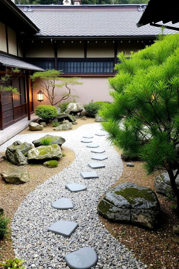 Japanese Tea Garden with Stones - 22 Stone Garden Ideas