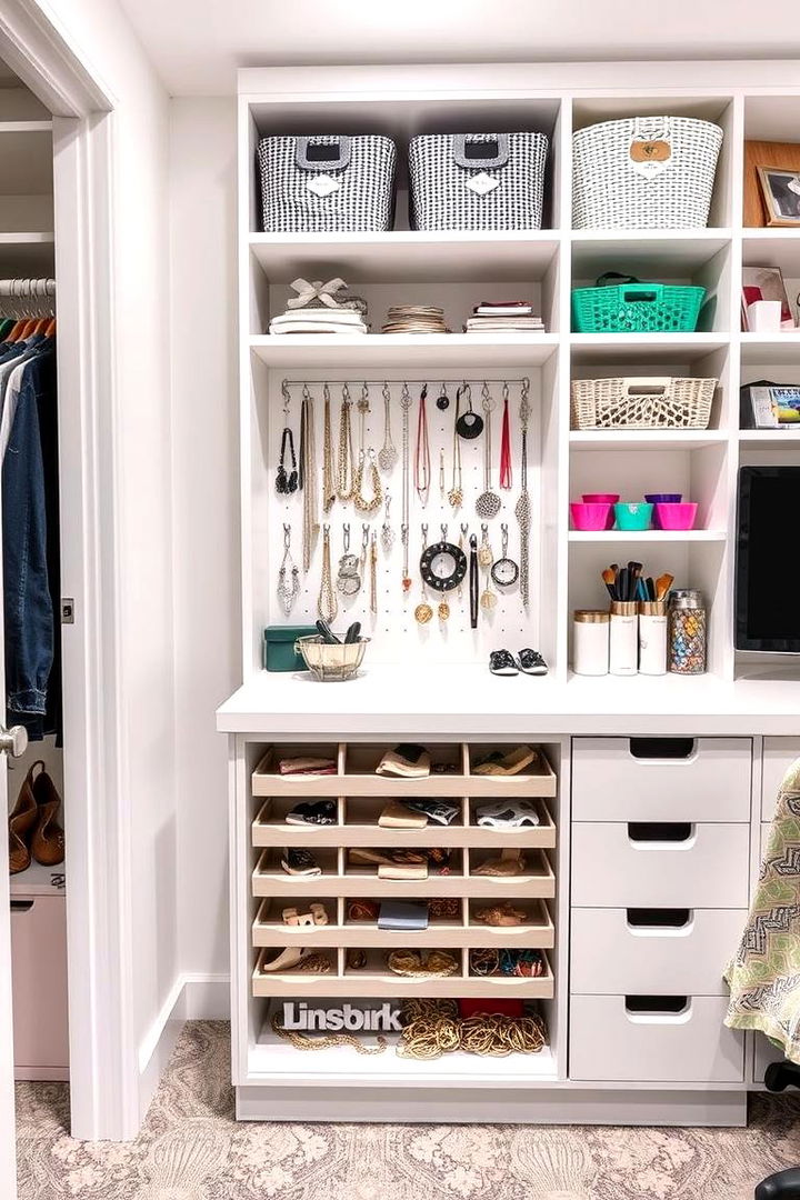 Jewelry Organizers for Tiny Items - 22 Craft Room Organization Ideas