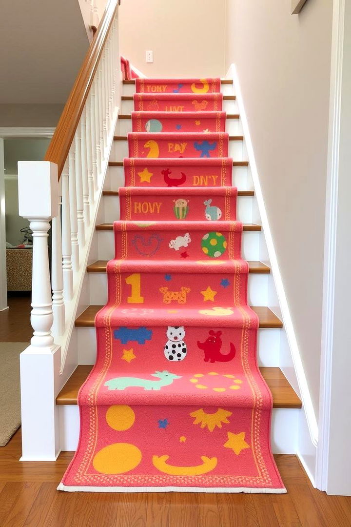 Kid Friendly Designs - 22 Stair Runner Ideas