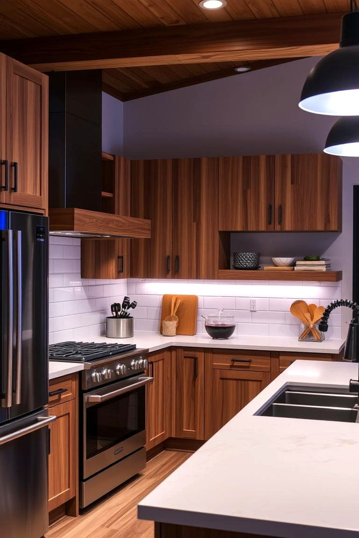 Kitchen Back Splash with Shiplap Charm - 22 Shiplap Wall Ideas